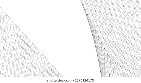 Ilustración vectorial abstracta del edificio de la arquitectura
