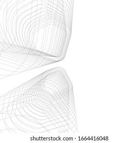 architecture building concept 3d vector illustration 