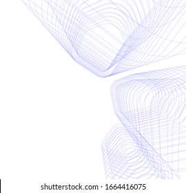 architecture building concept 3d vector illustration 