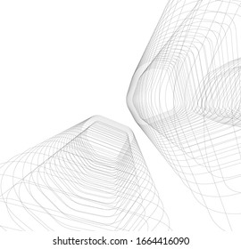 architecture building concept 3d vector illustration 