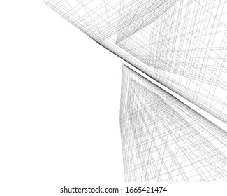 Architekturbaukonzept 3D-Vektorillustration 