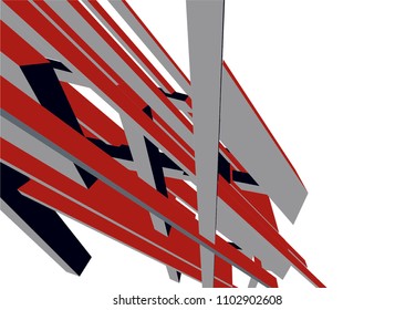  architecture building construction 3d illustration
