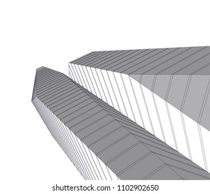  architecture building construction 3d illustration