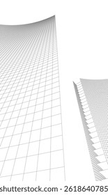 Architecture building. Design 3d background