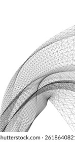 Architecture building. Design 3d background