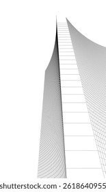 Architecture building. Design 3d background