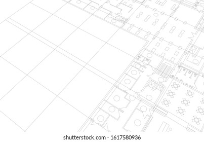 Architecture building design. Architectural drawings