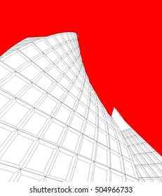 Architecture building. Design background