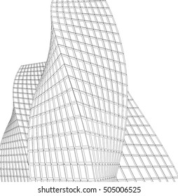Architecture building. Design background
