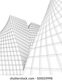Architecture building. Design background