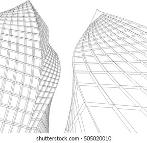 Architecture building. Design background