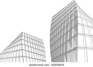 Architecture building. Design background