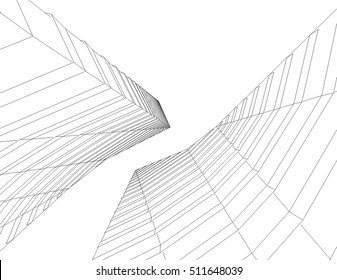Architecture building. Design background