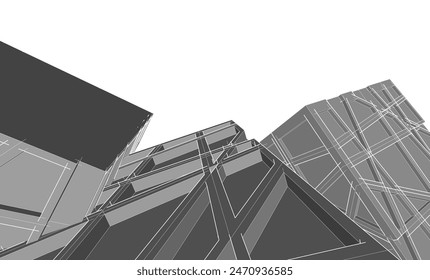 Architecture building. Design background vector illustration