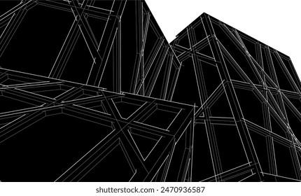 Architecture building. Design background vector illustration