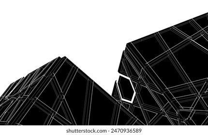 Architecture building. Design background vector illustration