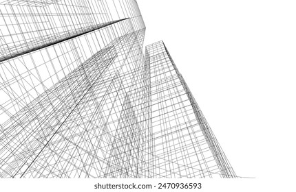 Architecture building. Design background vector illustration