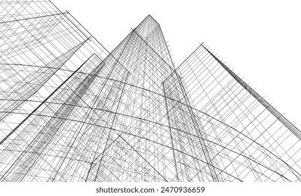 Architecture building. Design background vector illustration