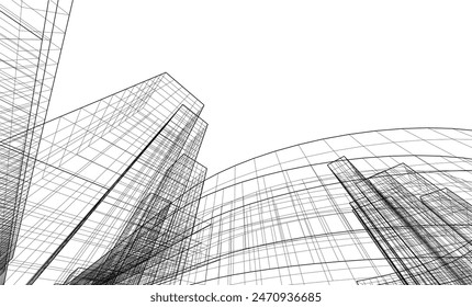 Architecture building. Design background vector illustration