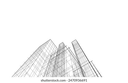 Architecture building. Design background vector illustration