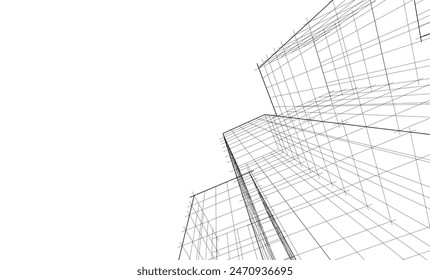 Architecture building. Design background vector illustration