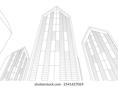 Architecture building. Design background vector illustration
