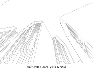 Architecture building. Design background vector illustration