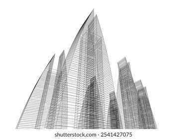 Architecture building. Design background vector illustration