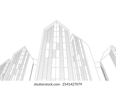 Architecture building. Design background vector illustration