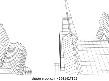 Architecture building. Design background vector illustration