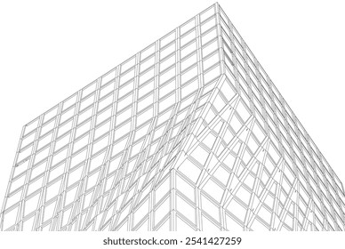 Architecture building. Design background vector illustration