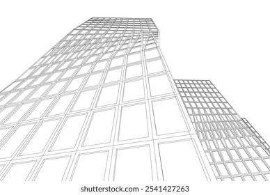 Architecture building. Design background vector illustration