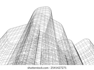 Architecture building. Design background vector illustration