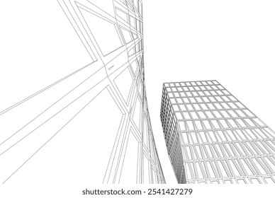 Architecture building. Design background vector illustration