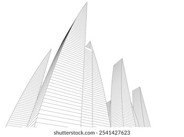 Architecture building. Design background vector illustration
