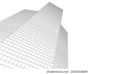 Architecture building. Design background vector illustration