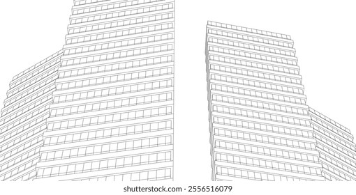 Architecture building. Design background vector illustration