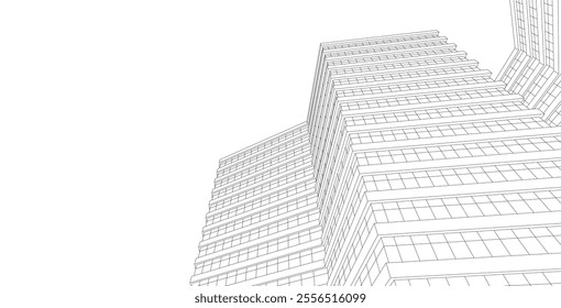 Architecture building. Design background vector illustration