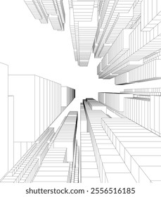 Architecture building. Design background vector illustration
