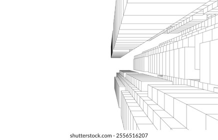 Architecture building. Design background vector illustration