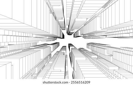 Architecture building. Design background vector illustration