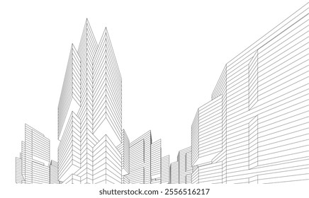 Architecture building. Design background vector illustration