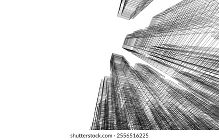 Architecture building. Design background vector illustration