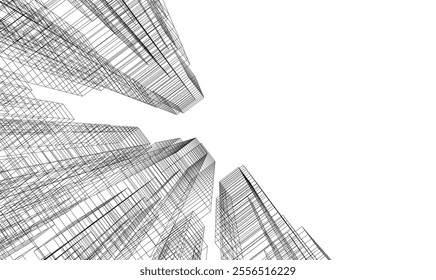 Architecture building. Design background vector illustration