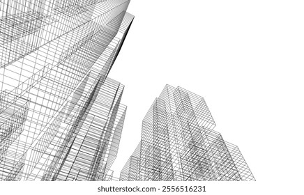 Architecture building. Design background vector illustration