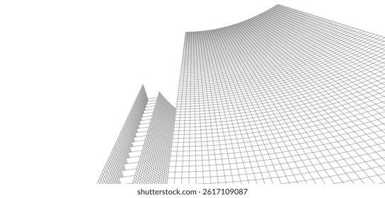 Architecture building. Design background vector illustration