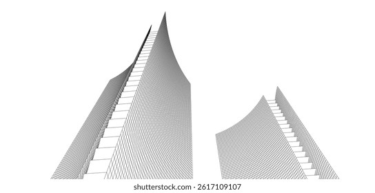 Architecture building. Design background vector illustration