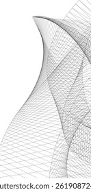Architecture building. Design background vector 3d illustration