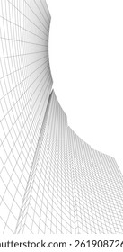 Architecture building. Design background vector 3d illustration