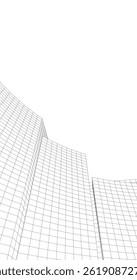 Architecture building. Design background vector 3d illustration